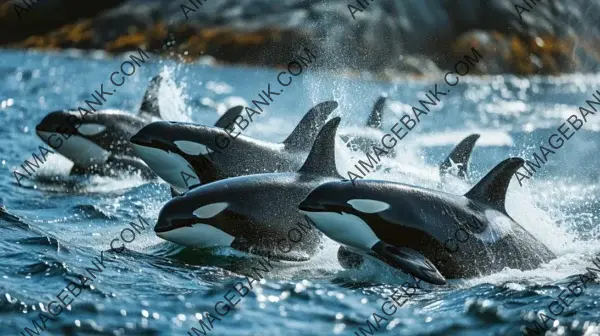 Witness Orca Pods Leaping in the Ocean