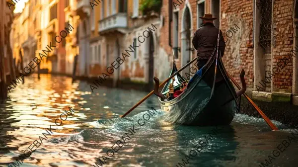 Venice Gondola Ride: Styled by Henri Cartier-Bresson