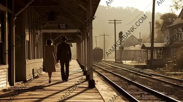 Bid Farewell at the Vintage Train Station