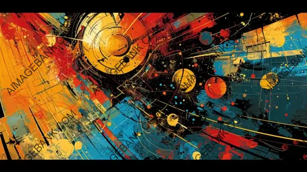 Explore Abstract Time Travel in a Comic Book Style