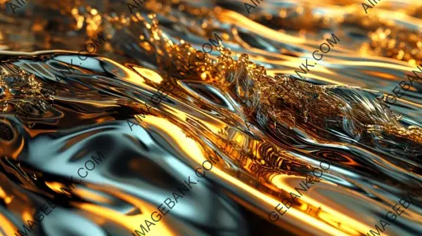 Abstract Liquid Metal: Capture Mesmerizing Beauty