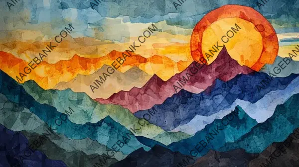 Craft Abstract Beauty with Abstract Mountainscape Journey