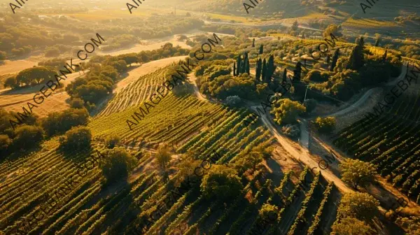 Explore Aerial Vineyard Elegance