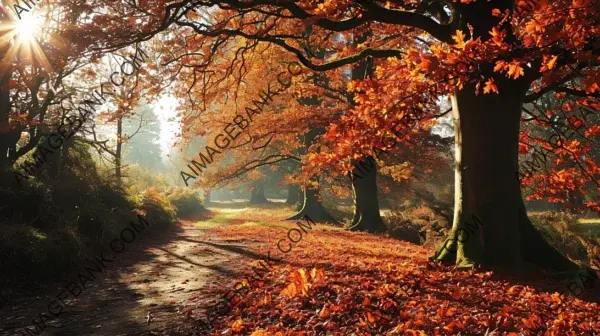 Craft a Vibrant Autumnal Foliage Scene