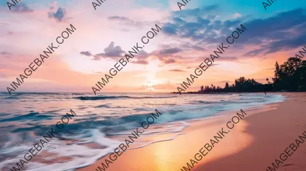 Dive into the Serenity of a Tropical Beach at Twilight