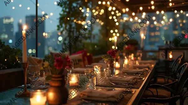 Dive into the Romance of a Candlelit Rooftop Dinner