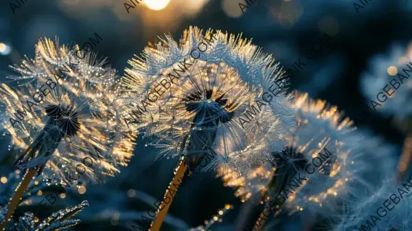 Craft Wallpaper Showcasing the Beauty of Dandelions