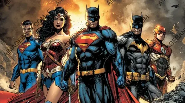 Create an Image Featuring a Heroic Team-Up in the DC Universe