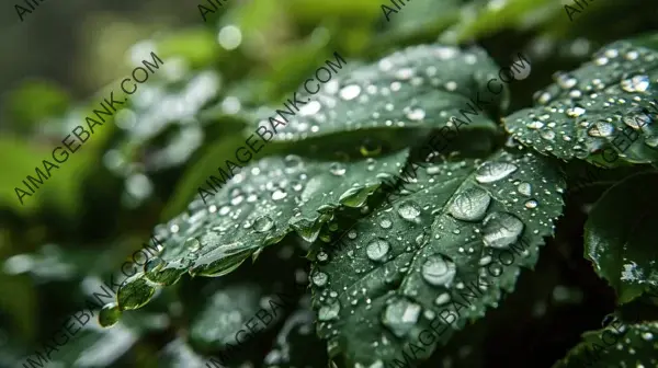 Explore the Intricate Details of Droplets on Leaves with Wallpaper