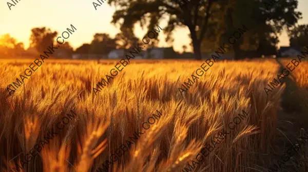 Experience the Beauty of Golden Fields of Wheat in Wallpaper