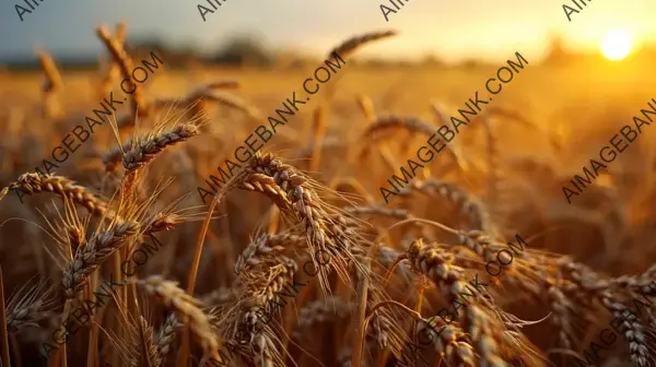 Embrace the Tranquility of Golden Fields of Wheat with Wallpaper