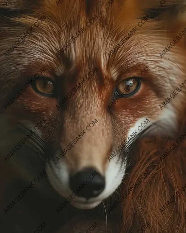Red Fox Woman: Intense Animal Close-Up