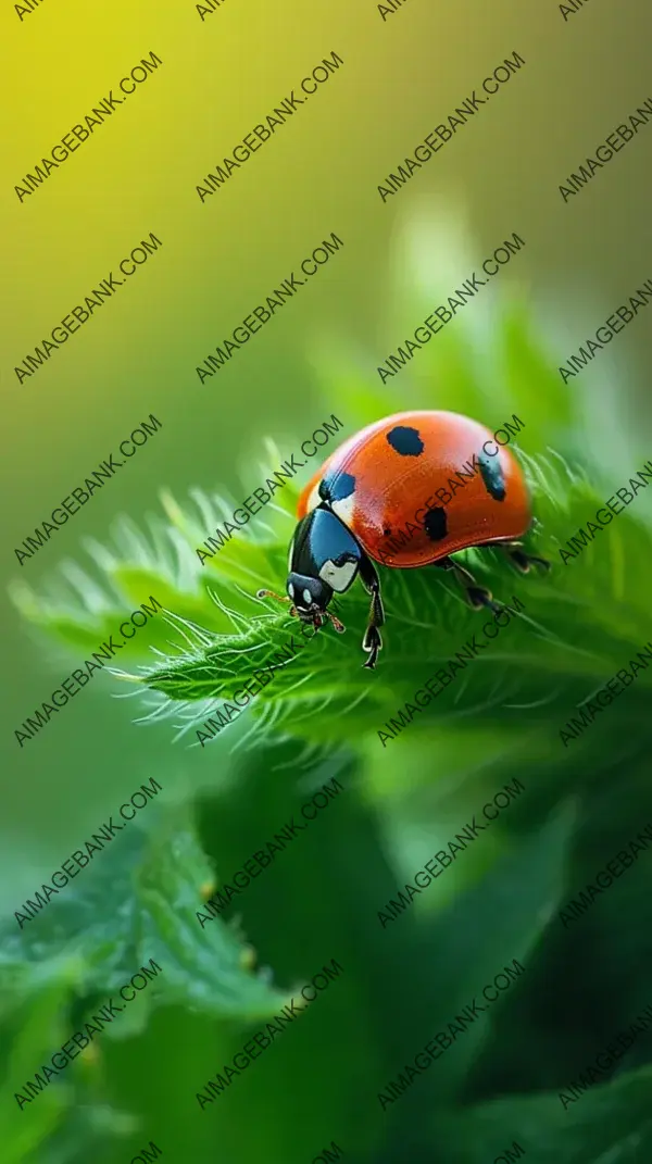 Macro Ladybug: Detailed Insect Portrait