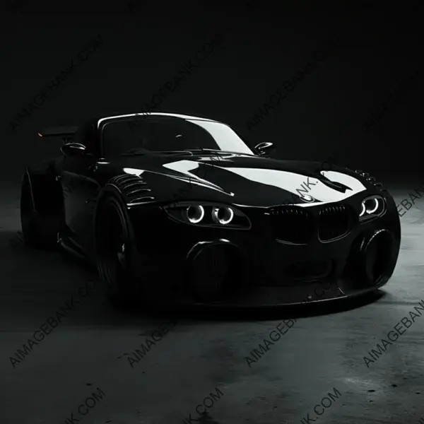 Sleek Black BMW: Automotive Style Defined