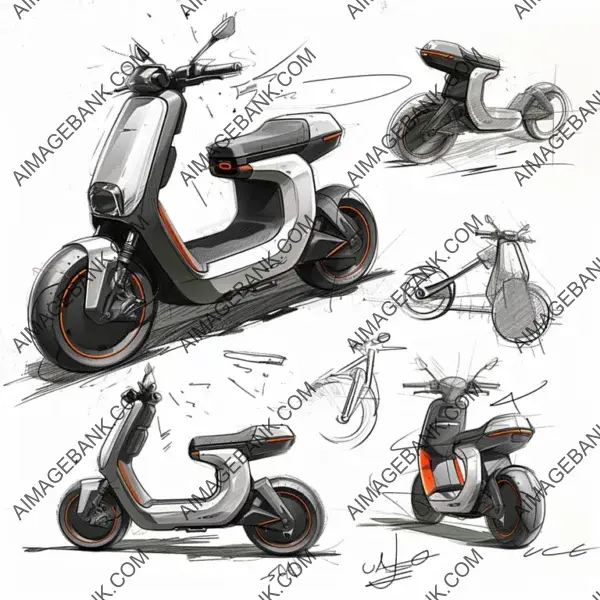 Scooter Sketch: Niu Uqi Concise 14 Inch Wheels Futuristic Design