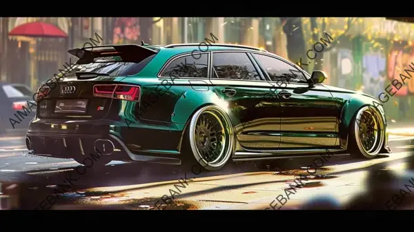 Ed Roth Rat Fink: Stanced Audi RS6 with Deep Dish