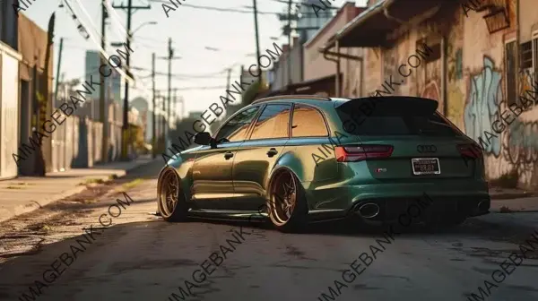 Ed Roth Rat Fink: Stanced Audi RS6 with Deep Dish Rims