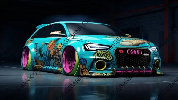 Ed Roth&#8217;s Rat Fink Audi RS6: Stance and Deep Dish Wheels