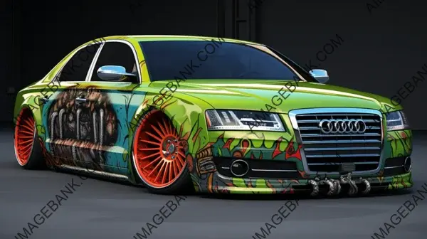 Ed Roth Rat Fink Style: Stanced 2006 Audi A8L Beauty