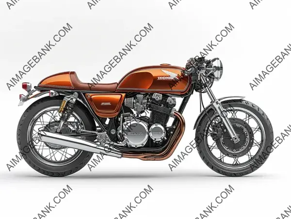 Art in Motion: White Background Honda CB4X by Len Lye