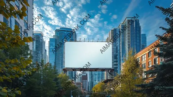 City Billboard: Blank Advertising Space