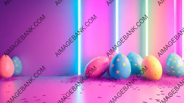 Copy Space: Vivid Easter Sale Background