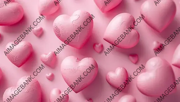 Happy Valentine&#8217;s Day: Pink Hearts Background