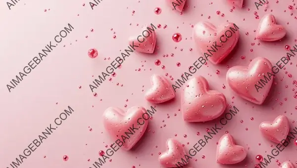 Valentine&#8217;s Day Celebration: Pink Hearts Background