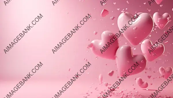 Pink Hearts Background: Celebrate Valentine&#8217;s Day