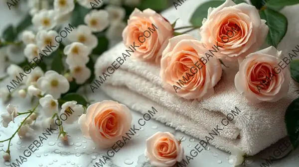 Table Setting with Pink Peony and White Roses