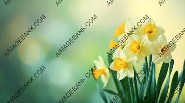 Vibrant Yellow Daffodils Creating a Beautiful Spring Ensemble