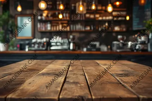 Empty Counter: Wooden Surface for Creativity