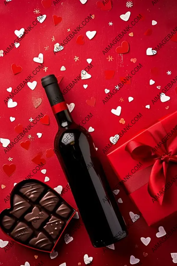 Wine and Chocolate: Heart-Shaped Box