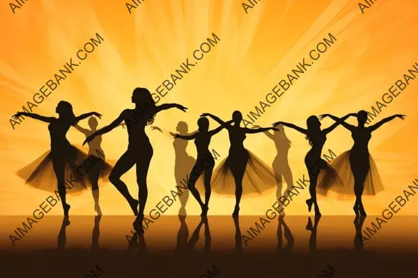 Joyful Rhythm: Silhouette Dancers in Vector