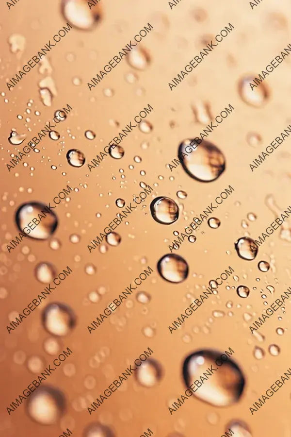 Nature&#8217;s Beauty: Smooth Glistening Water Droplets