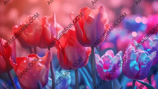 Tulips in TikTok Colors: Landing Page