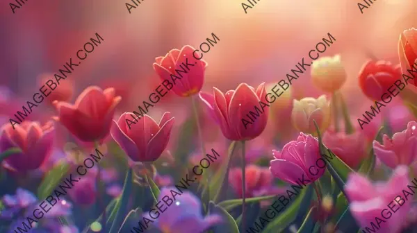 TikTok Logo: Tulips and Colorful Landing Page