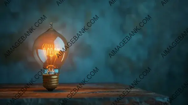 Space Text in Artwork: Illuminated Bulb