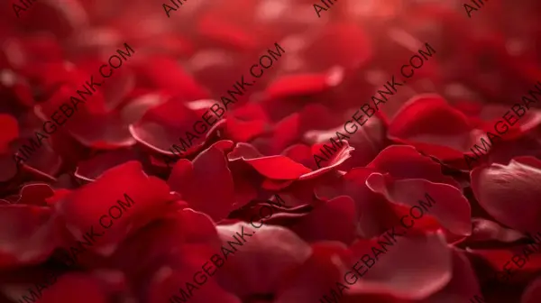 Abstract Floral Beauty: Red Rose Petals