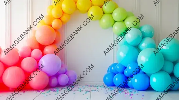 Colorful Arcade Balloons Display