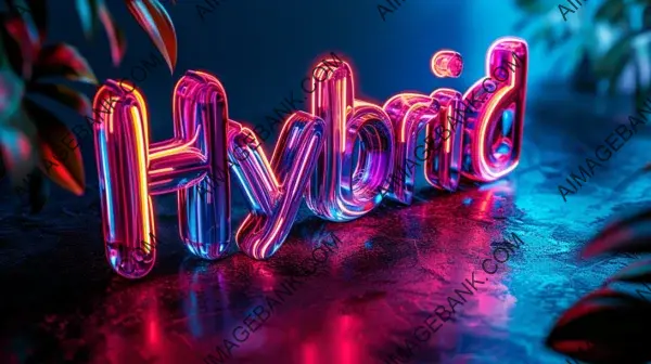 Liquid 3D Font for Hybrid Theme Use