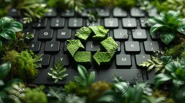 Illustrating Eco-friendly Tech Synergy in Environmental Context