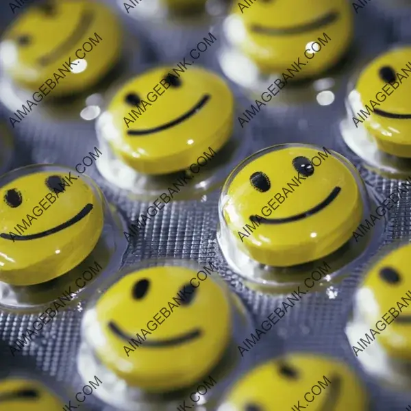 Tab Packaging Featuring Yellow Smiley Pills