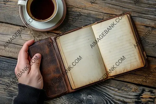 Banner Featuring a Blank Notebook Beside a Cup of Coffee