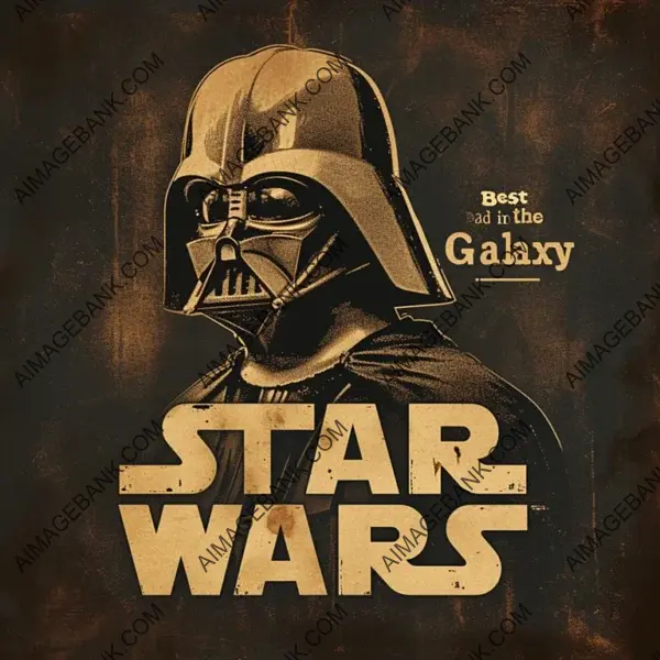 Banner Featuring &#8216;Best Dad in Galaxy&#8217; in Star Wars Font