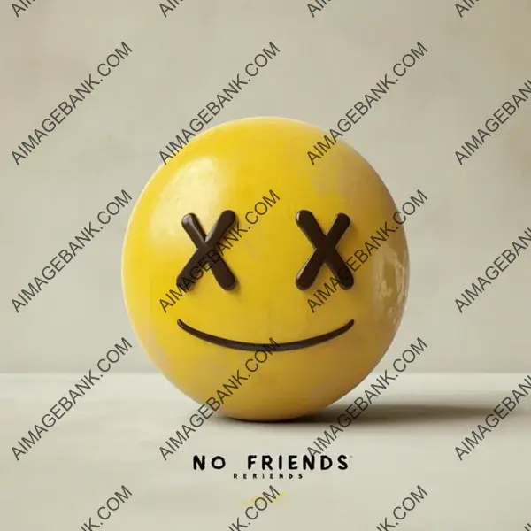 Smiley Face Music Album Cover: 3D Cartoon Design