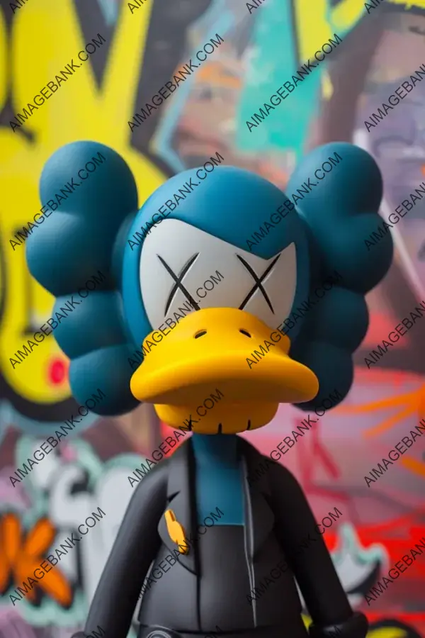 Kaws Art Style Duck Head Logo: Unique Design