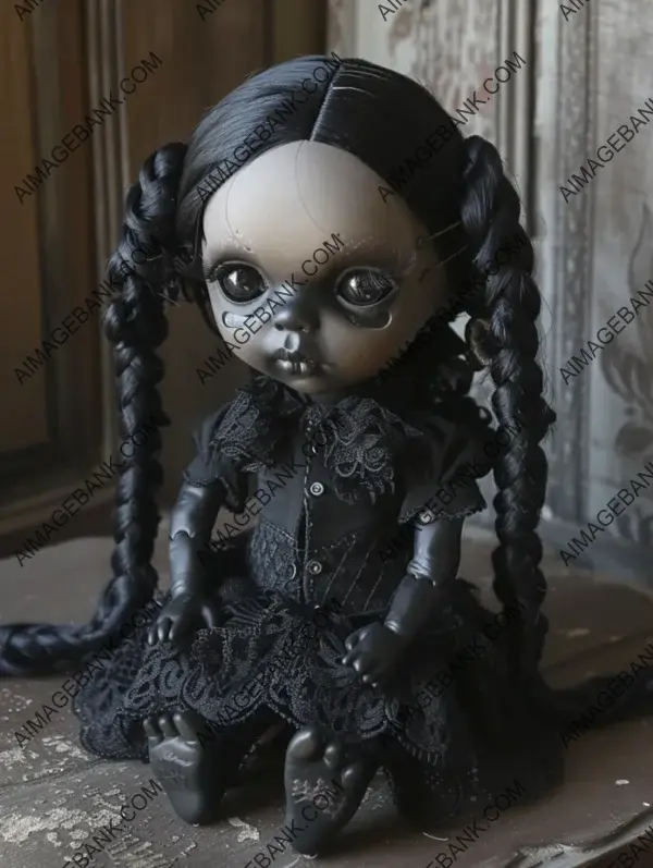 Spooky Goth Cabbage Patch Kid Doll: Halloween Theme