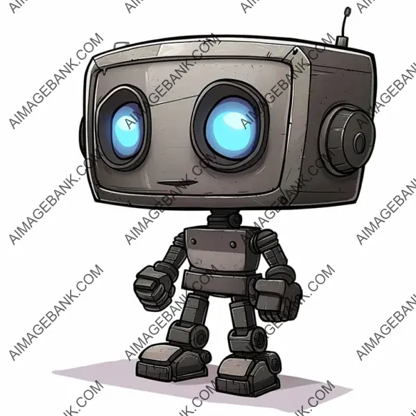 Create a Funny 2D Chibi Robot Character &#8211; Cartoon