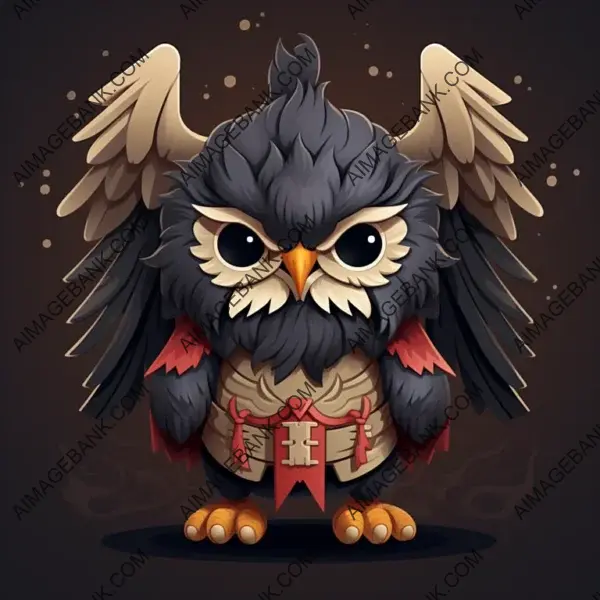 Tengu Mythical Creature from Japanese Folk &#8211; Cartoon